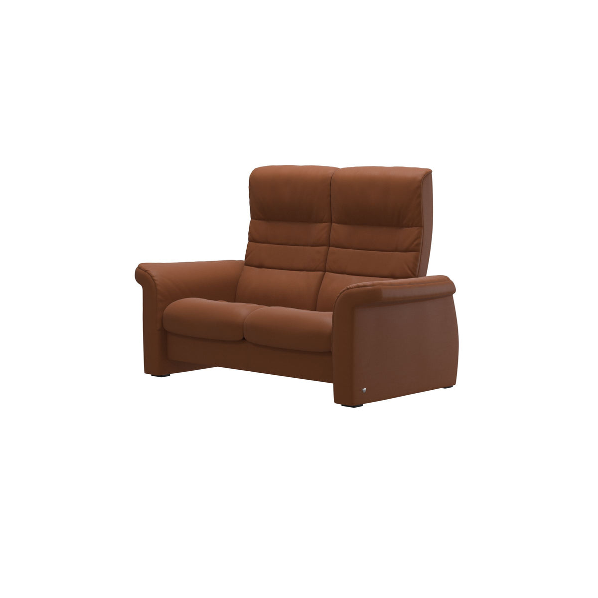 Canapé 2 places Stressless Sapphire à dossier haut, en cuir couleur cognac