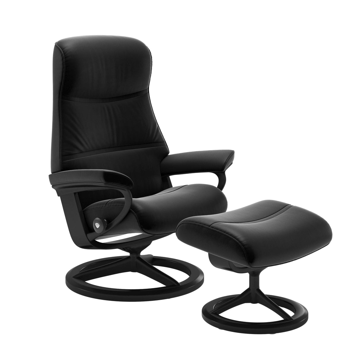 Fauteuil relax Stressless Philip avec repose-pieds et piètement Signature