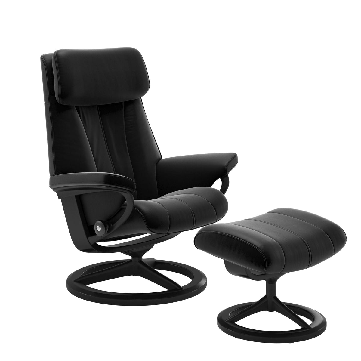 Stressless Paul relaxzetel met voetenbank en Signature onderstel