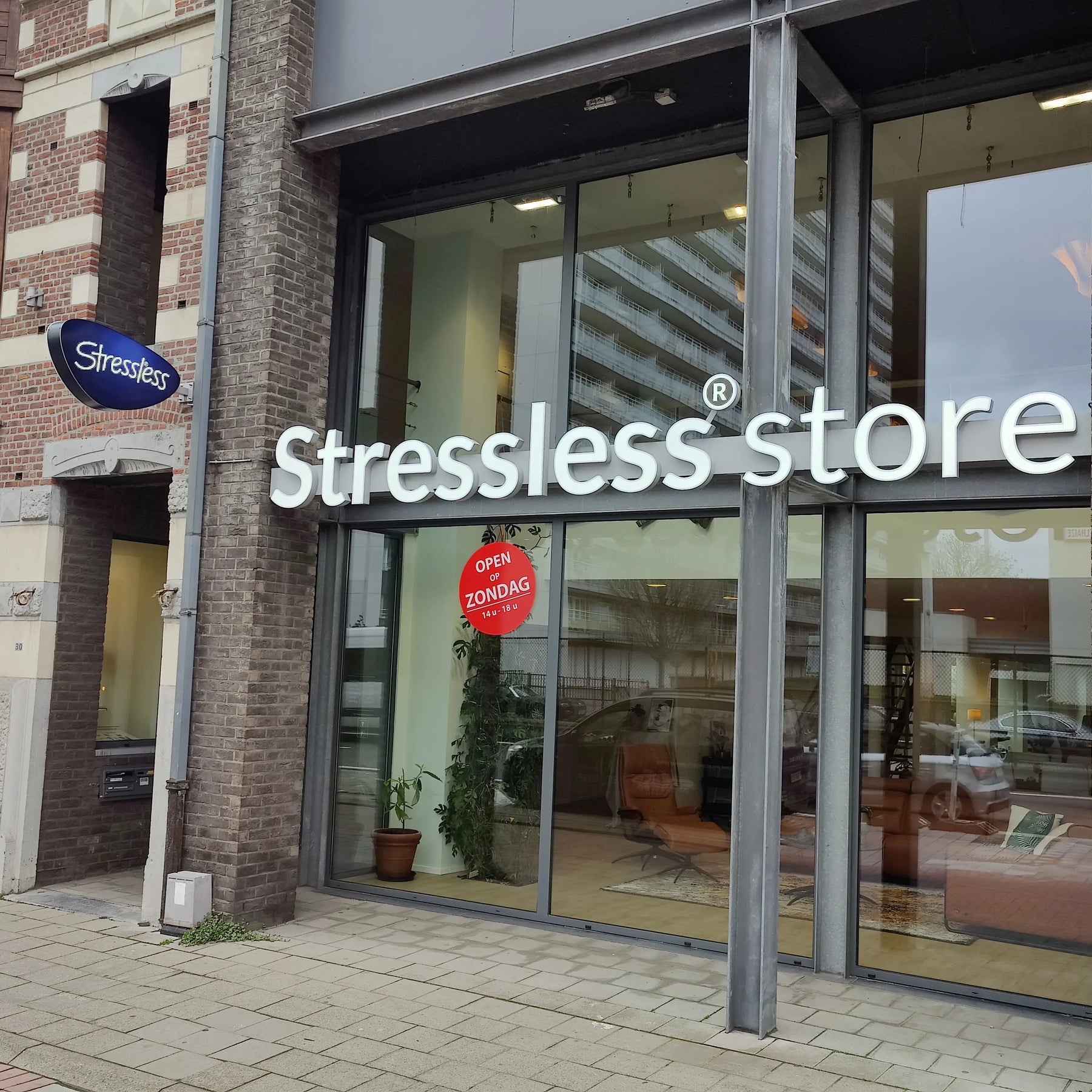 Façade du Stressless Store® de Louvain